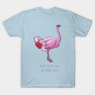 Pink ostrich T-Shirt